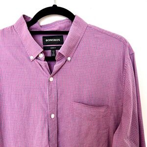 Bonobos XL Tailored Fit 100% Cotton Button Up Dress Shirt Business Casual